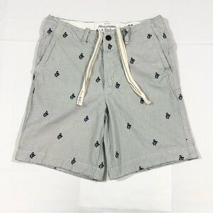 Abercrombie & Fitch A&F Mens 32 Chino AOP Button Fly Drawstring Distressed Y2K